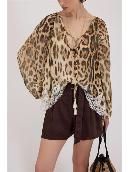 Blusa leopardata ERMANNO FIRENZE | D48EK061EC3MFB4223295